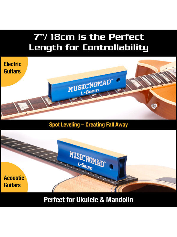 MN810 L-beam Schuurstaaf voor Frets Gitaren Ukuleles Mandoline - 18cm