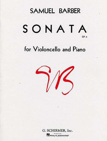 Schirmer BARBER S. - SONATA OP. 6 - VIOLONCELLE ET PIANO