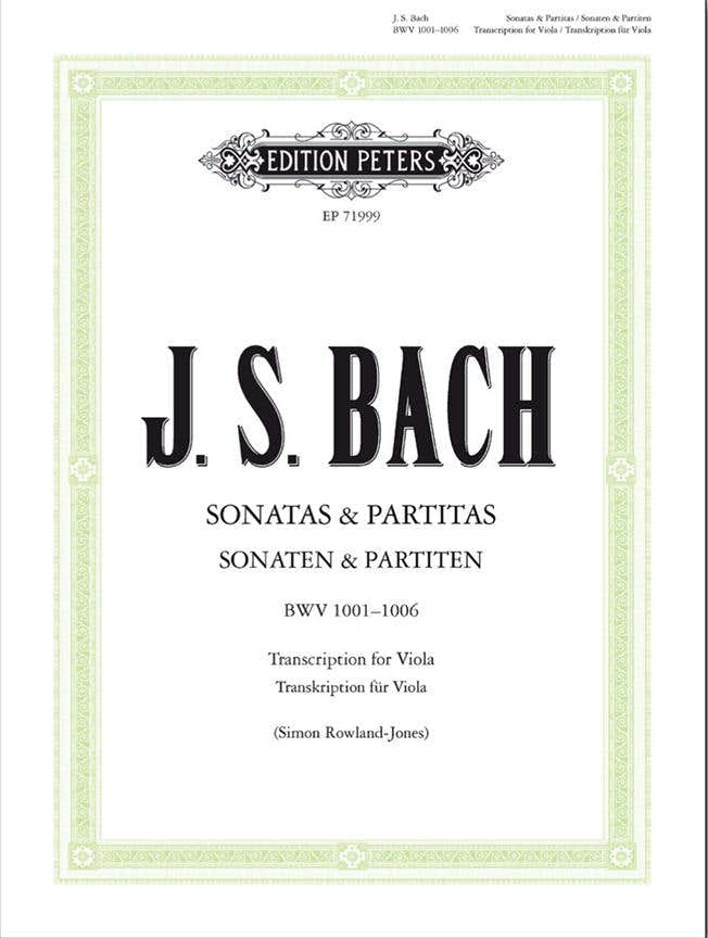 Bach J.S. - Sonates & Partitas BWV 1001-1006 - Alto
