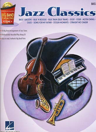 Hal Leonard Big Band Play Along Vol.4 Jazz Classics + CD - Basse