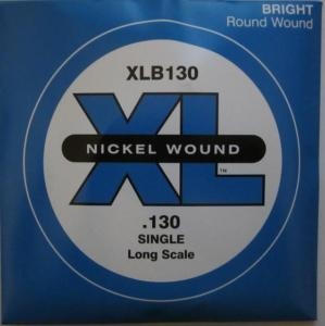 D'ADDARIO XLB130 NICKEL WOUND BASS GUITAR SINGLE STRING LONG SCALE .130
