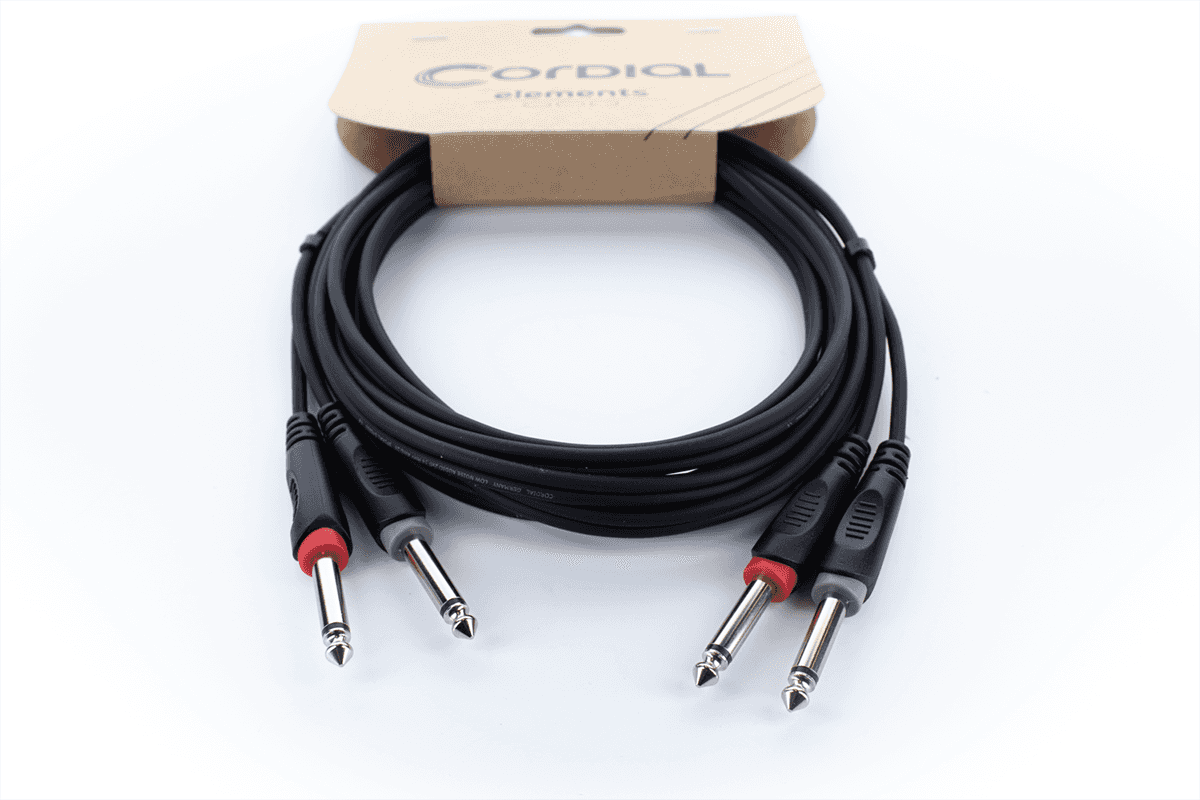 Dubbele Mono-Jack-Audiokabel 6 M