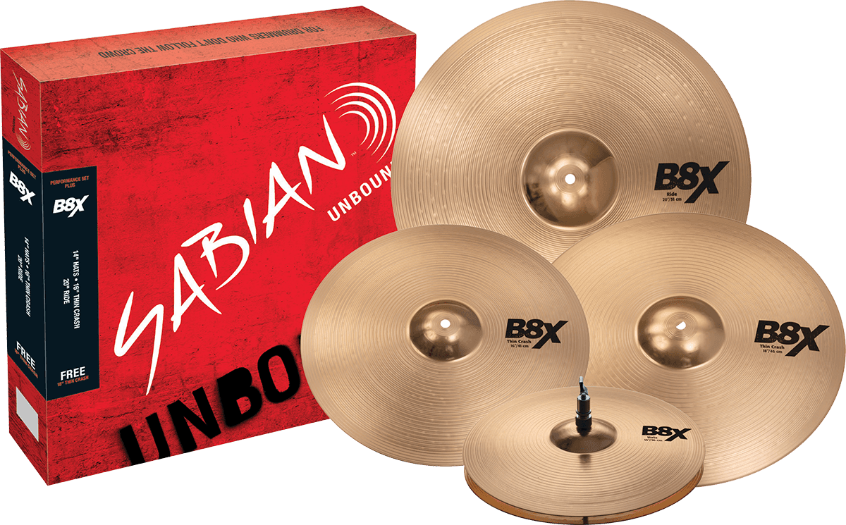 Set B8X Performance Set Plus 14/16/2 + 18" Crash +9 DAGEN PROEF DRUMEO