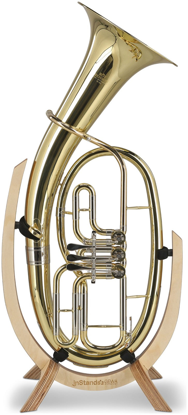Gebogen baritonstandaard