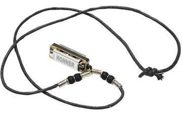 Mini Harp Ketting Zwart - 4 Gaten