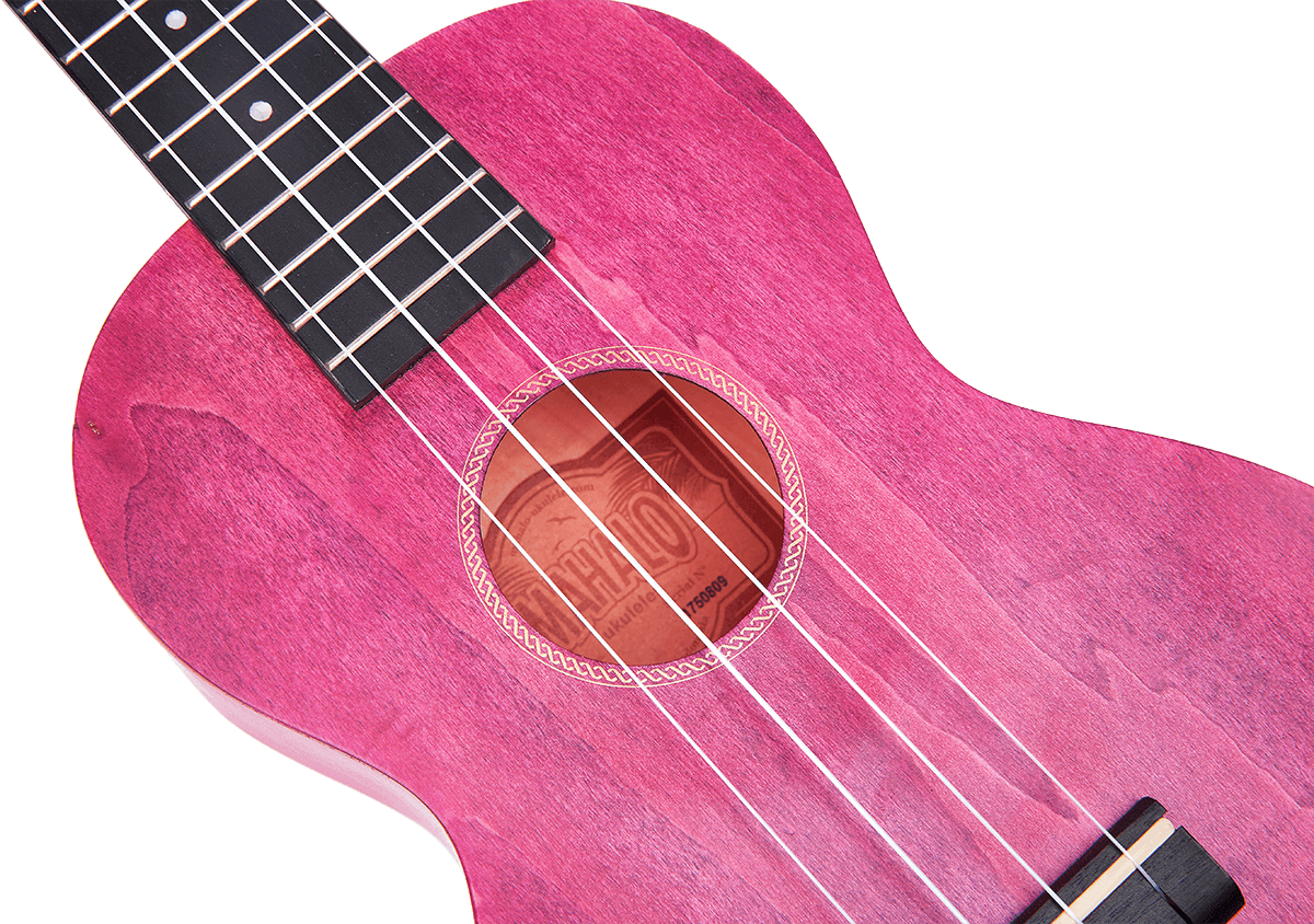Ukulele Island Concert Cherry Red + Hoes