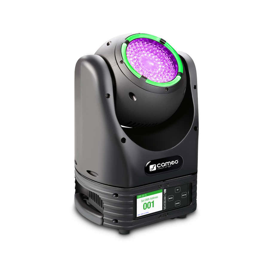 MOVO BEAM Z 100 - GESLOTEN VERSTRALER MET LED KROON ONBEPERKTE ROTATIE EN ZOOM