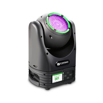 MOVO BEAM Z 100 - GESLOTEN VERSTRALER MET LED KROON ONBEPERKTE ROTATIE EN ZOOM