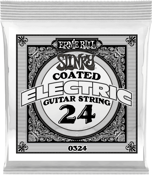 Ernie Ball .024 SLINKY COATED NICKEL WOUND ELECTRIC GUITAR STRINGS