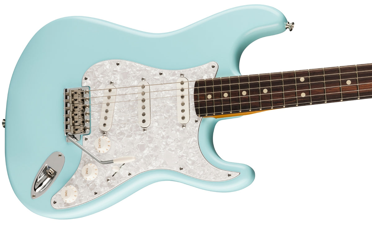 Stratocaster Signatuur Corry Wong RW LTD Daphneblauw