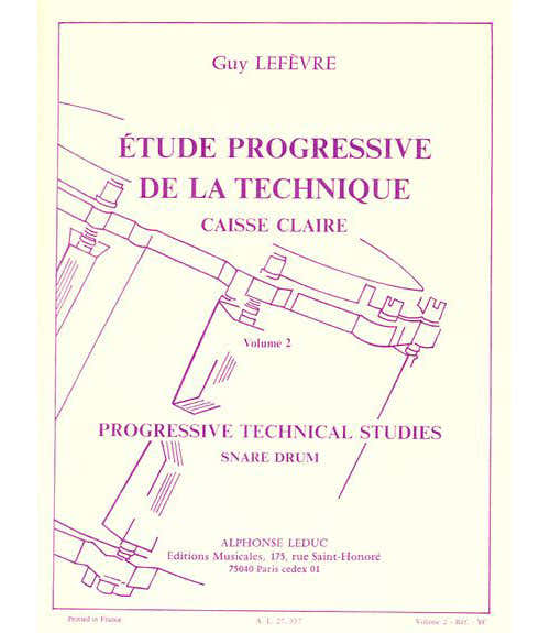 Leduc Lefevre G. - Etude Progressive De La Technique Vol.2 - Caisse Claire