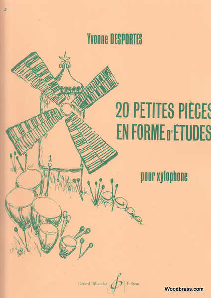 Billaudot Desportes Yvonne - 20 Petites Pieces En Forme D'etudes - Percussion