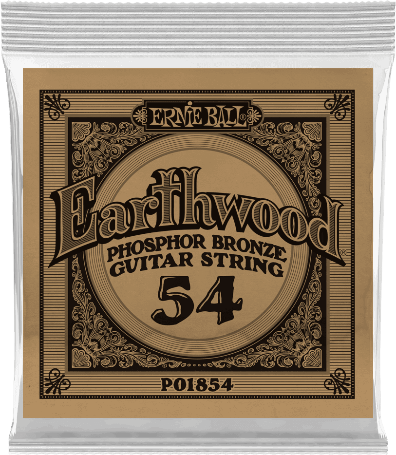 .054 EARTHWOOD PHOSPHOR BRONZE ACOUSTIC GUITAR STRINGS