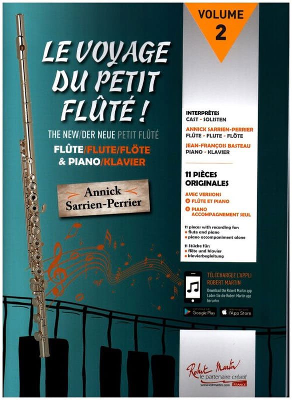 Robert Martin Sarrien Perrier A. - Le Voyage Du Petit Flute Vol.2 - Flute