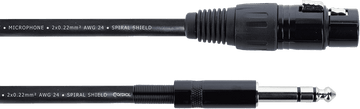 XLR Female Audiokabel / Stereo Jack - 3 M