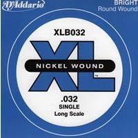 D'ADDARIO XLB032 NICKEL WOUND BASS GUITAR SINGLE STRING LONG SCALE .032