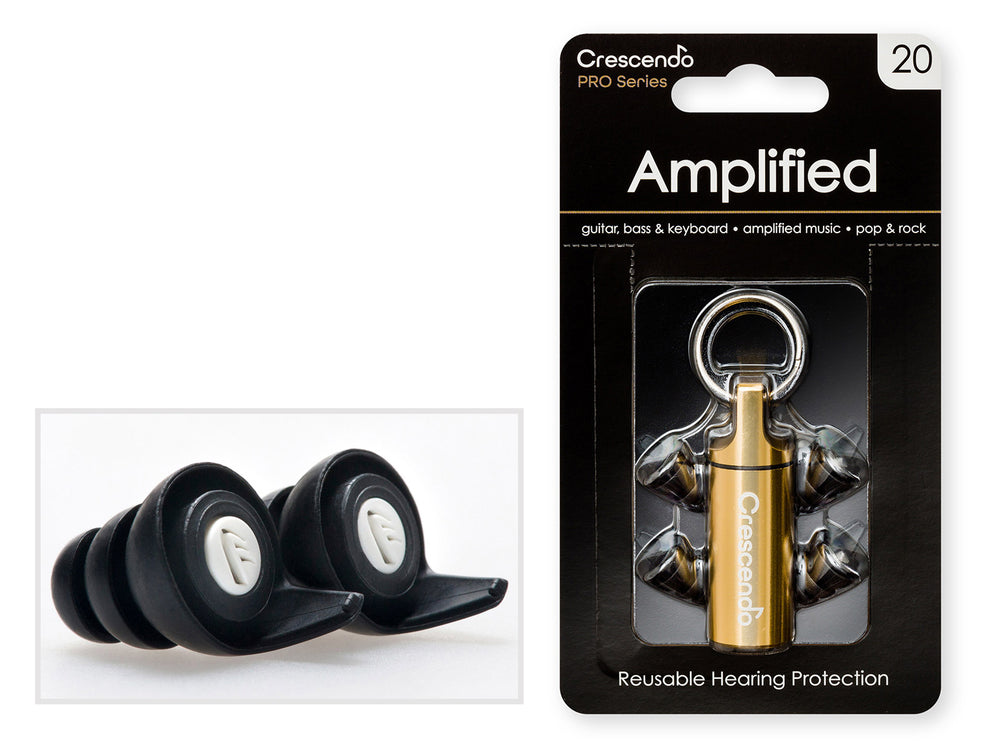 Crescendo PRO AMPLIFIED 20 - FLAT DAMPING FILTERS - PROTECTION SNR 17DB
