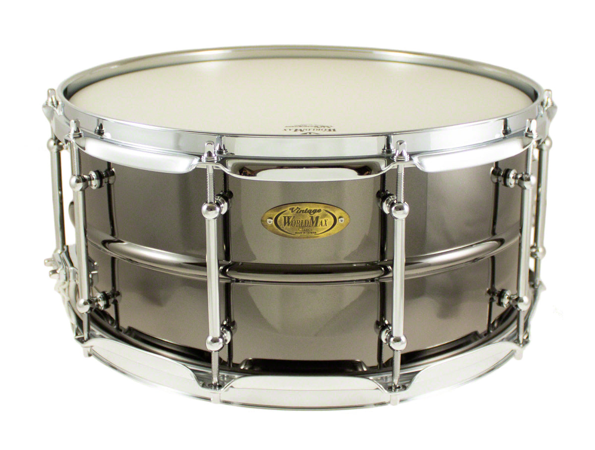 Worldmax BK-6514SH - BLACK DAWG 14" X 6.5" SNARE DRUM - BRASS SHELL
