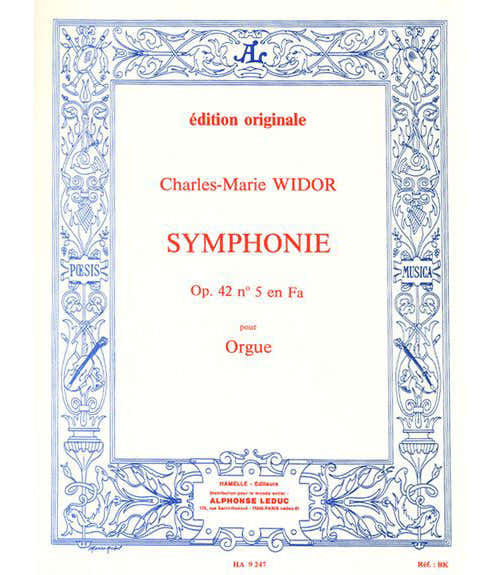 Widor C.M. - Symphonie N°5 Op. 42 - Orgel