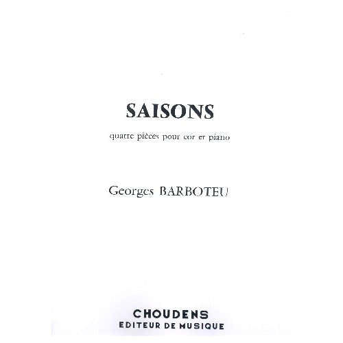 Choudens Saisons pour Cor En Ut et En Fa
