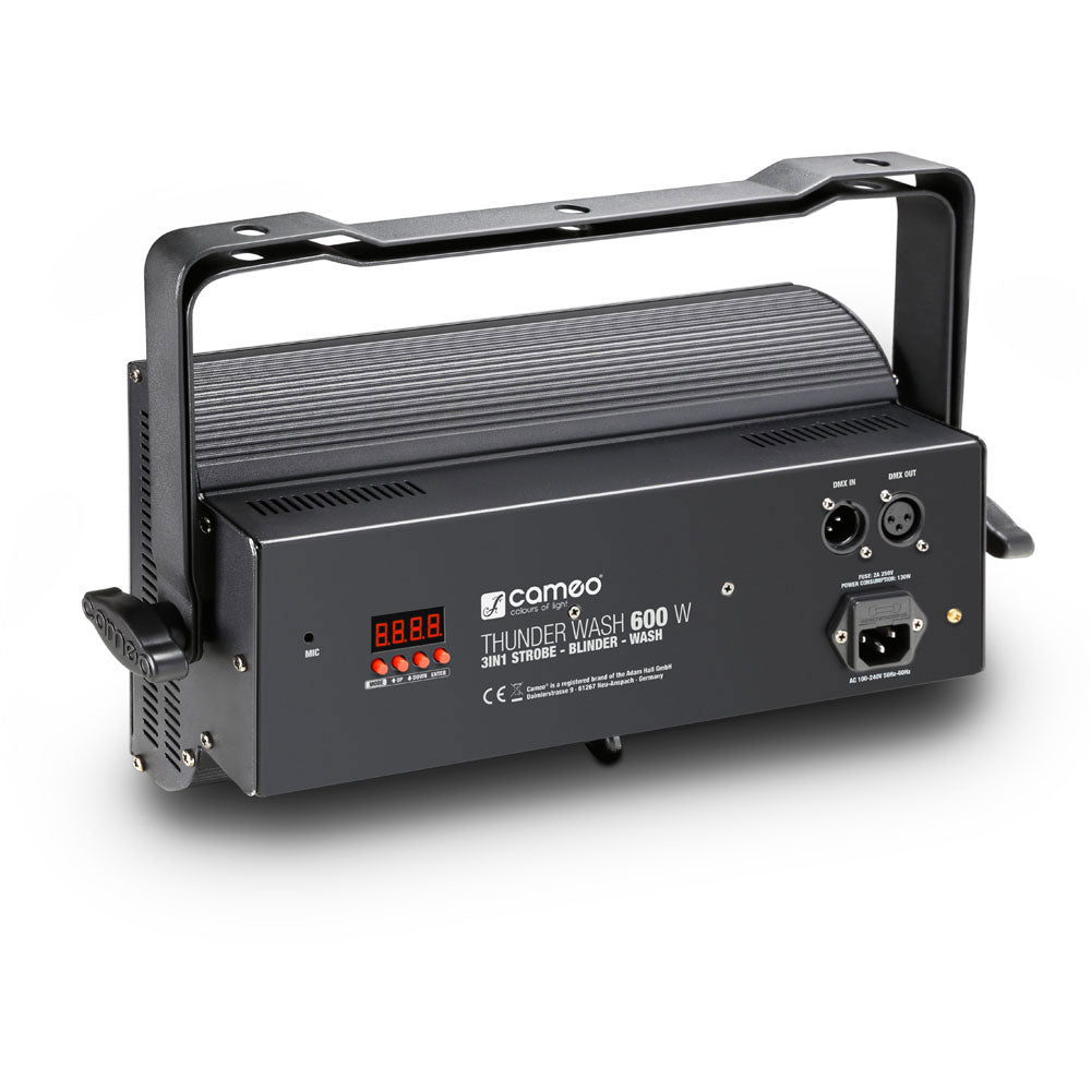THUNDER WASH 600 W - 3 IN 1 PROJECTOR (STROBE BLINDER WASH) 648 0,2 W WITTE LEDS