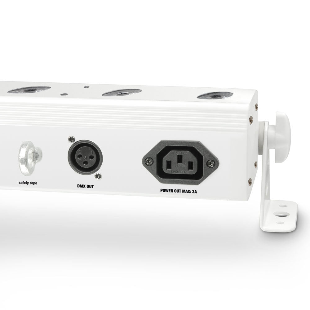 TRIBAR 200 IR WH - TRICOLOR LED BAR (RGB) 12 X 3 W WITTE DOOS MET INFRAROOD AFSTANDSBEDIENING