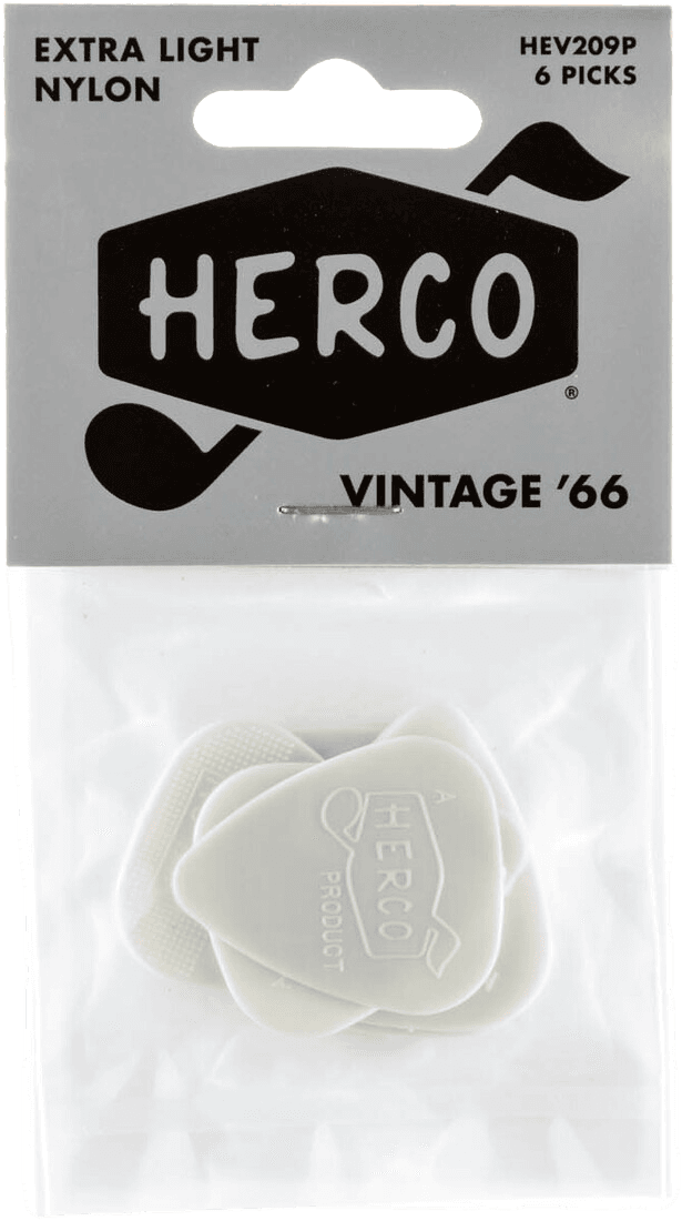 Zakje met 6 Plectrums Vintage '66 Extra Light