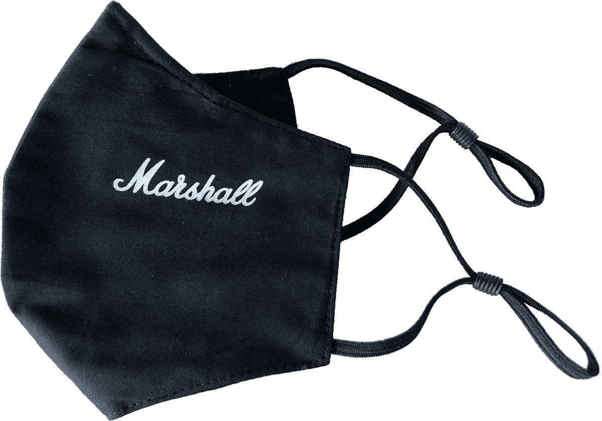 Marshall Lifestyle MARSHALL FACEMASK BLACK WITH WHITE LOGO