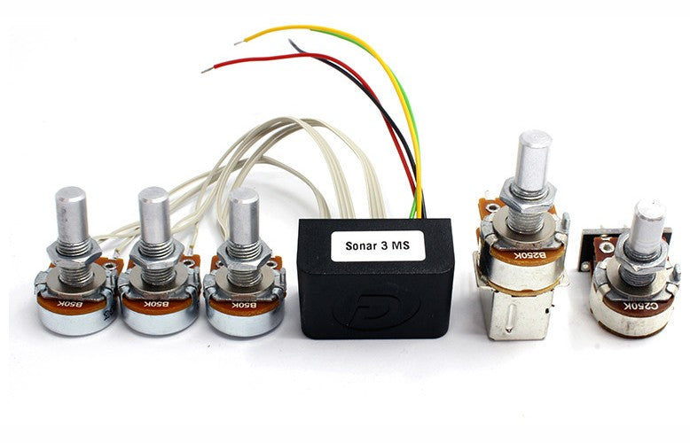 DELANO SONAR BASS PREAMP middenfrequentie selecteren met 3 banden+