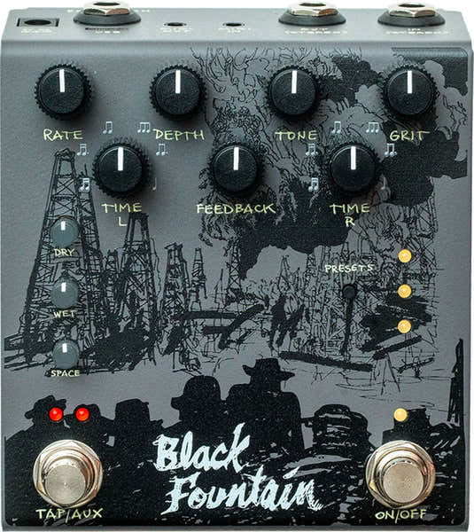 Old Blood Noise Endeavors Black Fountain Stereo Slate - Oil Can Delay