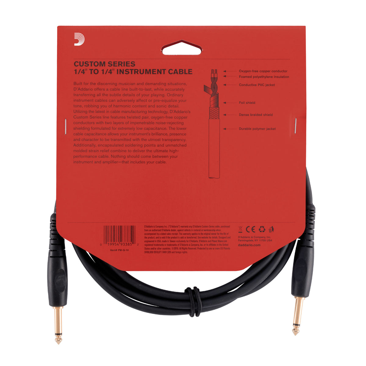 Custom Series Instrumentkabel 10 Feet