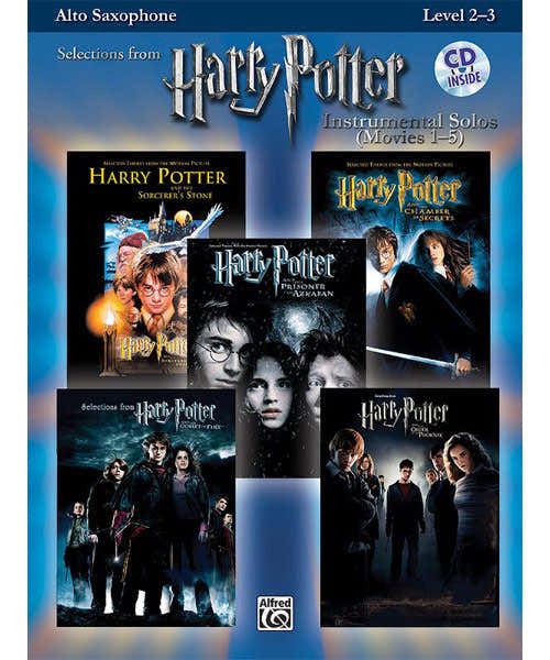 Alfred Publishing Harry Potter Solos + Audio En Ligne - Saxophone Alto
