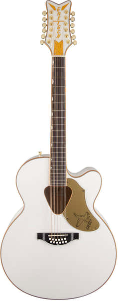 Gretsch Guitars G5022CWFE-12 Falcon Jumbo Rancher White - B-Stock