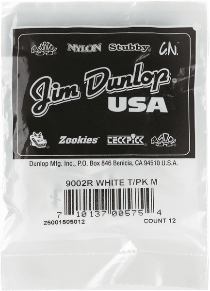 12 x Thumbpick White Medium