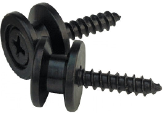 D'ADDARIO Massief messing eindpennen - Zwart (paar)
