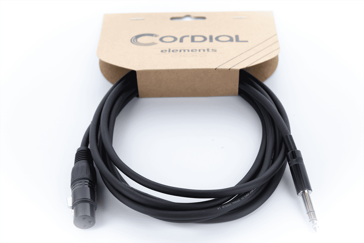 Audiokabel XLR Vrouwelijk / Stereo-jack - 1 M