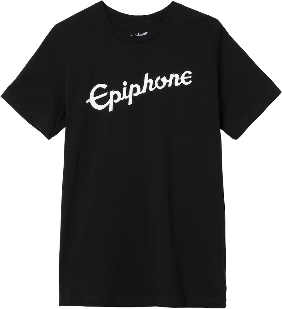 Gibson Accessories "XL" T-shirt met vintage lifestylelogo Zwart