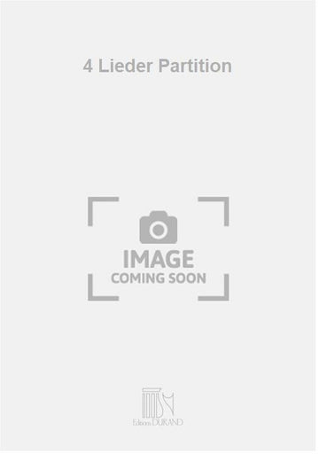 4 Lieder Partition