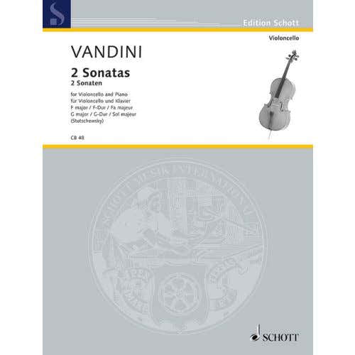 VANDINI ANTONIO - 2 SONATAS - CELLO AND PIANO