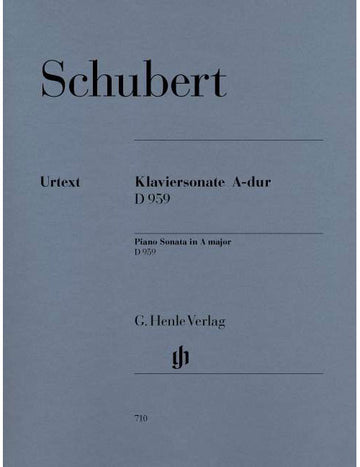 Schubert - Sonate Pour Piano En La Majeur D 959 - Piano