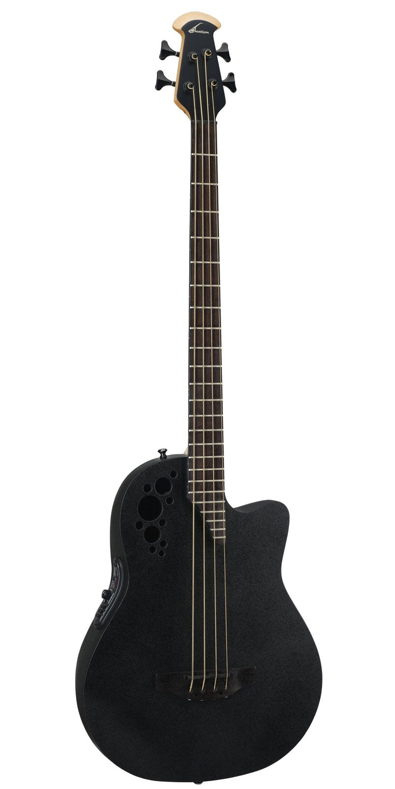 Ovation Elektro-Akoestische Bas Elite Tx Mid Cutaway Zwart Getextureerd B778TX-5-G