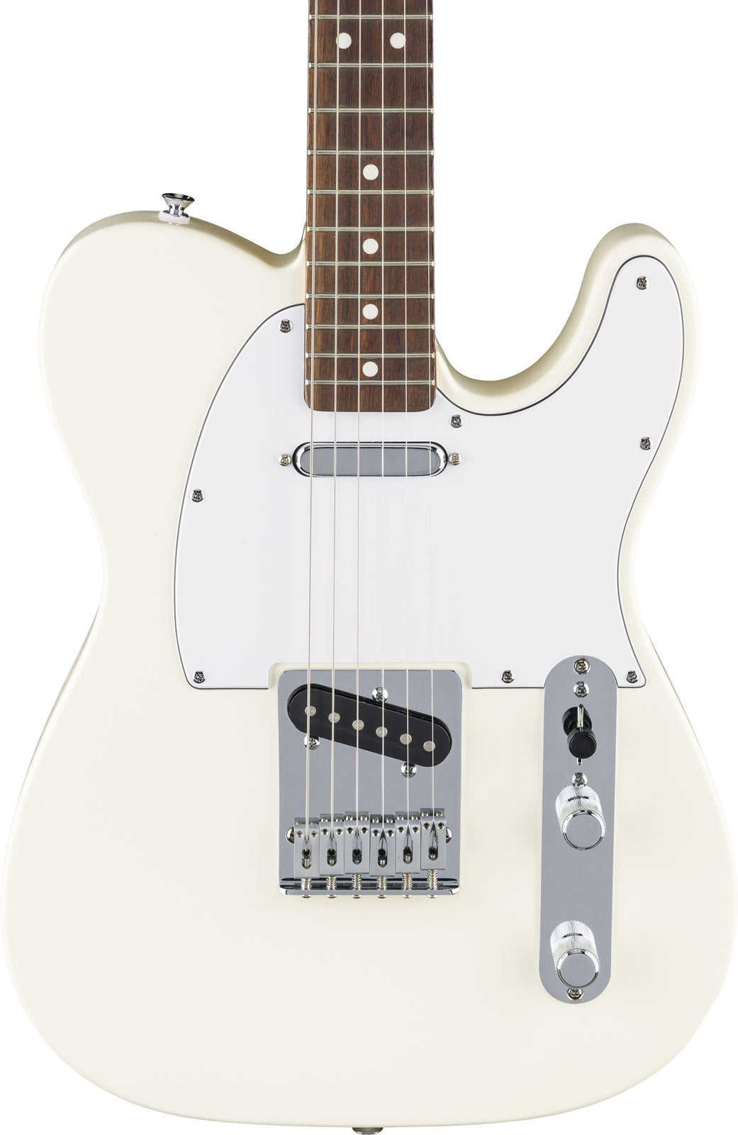Standard Telecaster LRL Witte slagplaat Olympisch wit