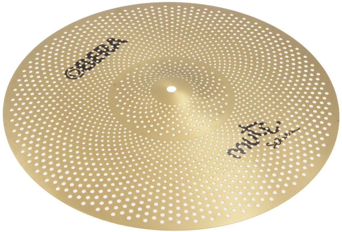 Obera Cymbals Mute 18" Crash - Silent Cymbal - Brass Finish