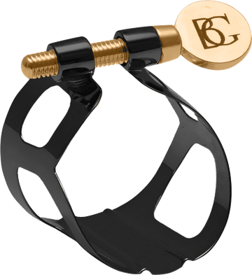 BLACK LACQUERED DUO LIGATURE - BB CLARINET AND ALTO SAXOPHONE