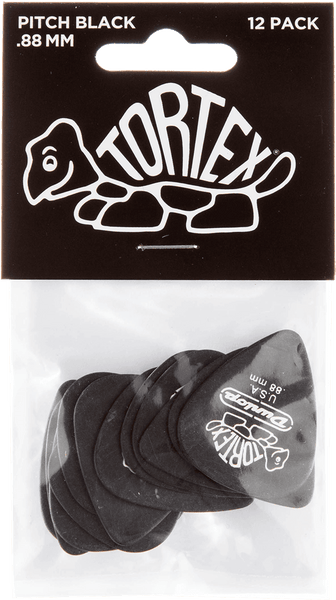 Dunlop 12 x 0,88mm Tortex Pitch Black
