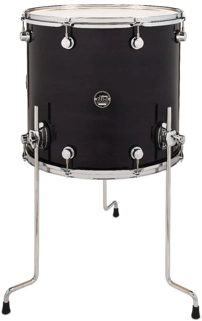 DW Drum Workshop FLOOR TOM DESIGN BLACK SATIN 18X16"