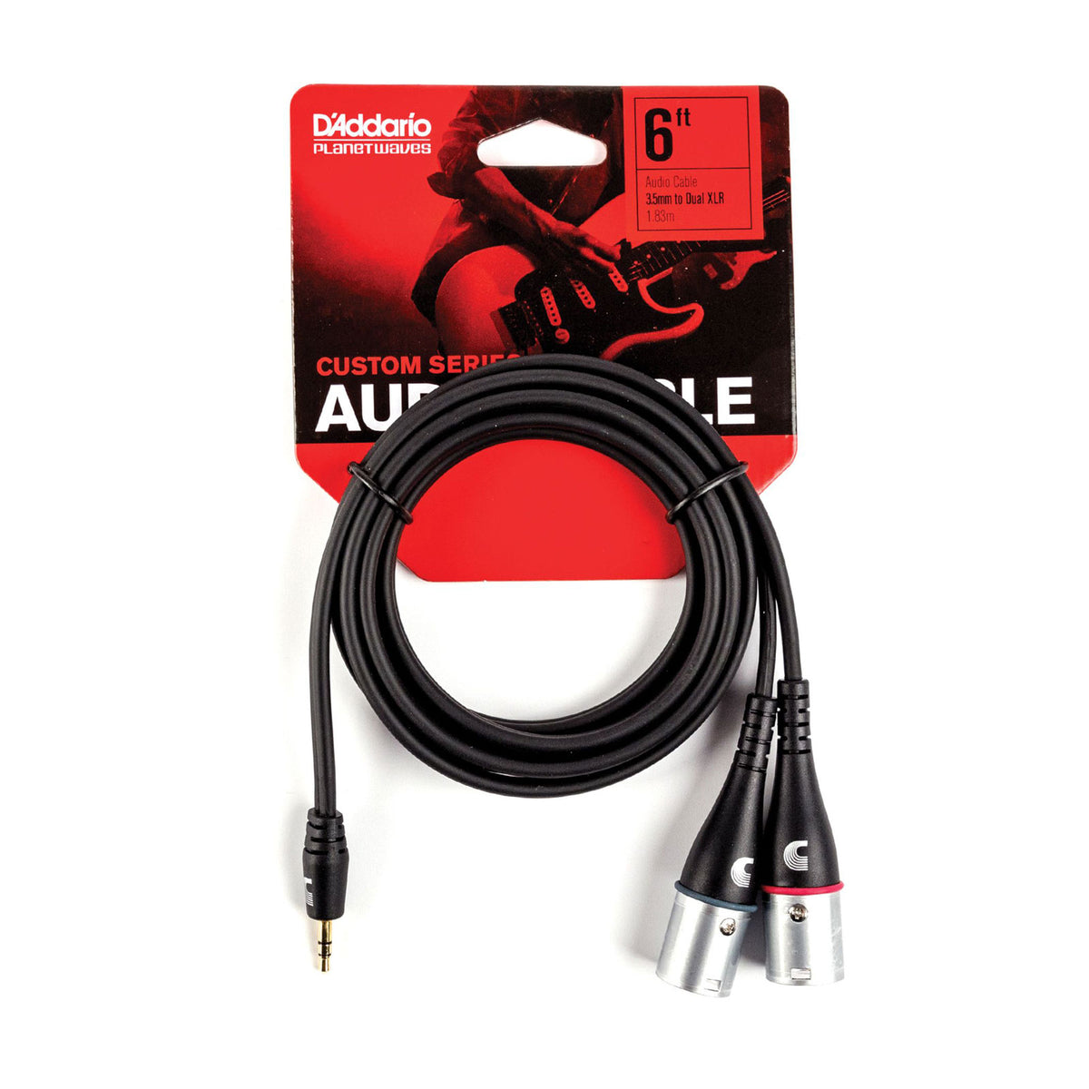 Custom Series 1/8 naar dubbele XLR-audiokabel