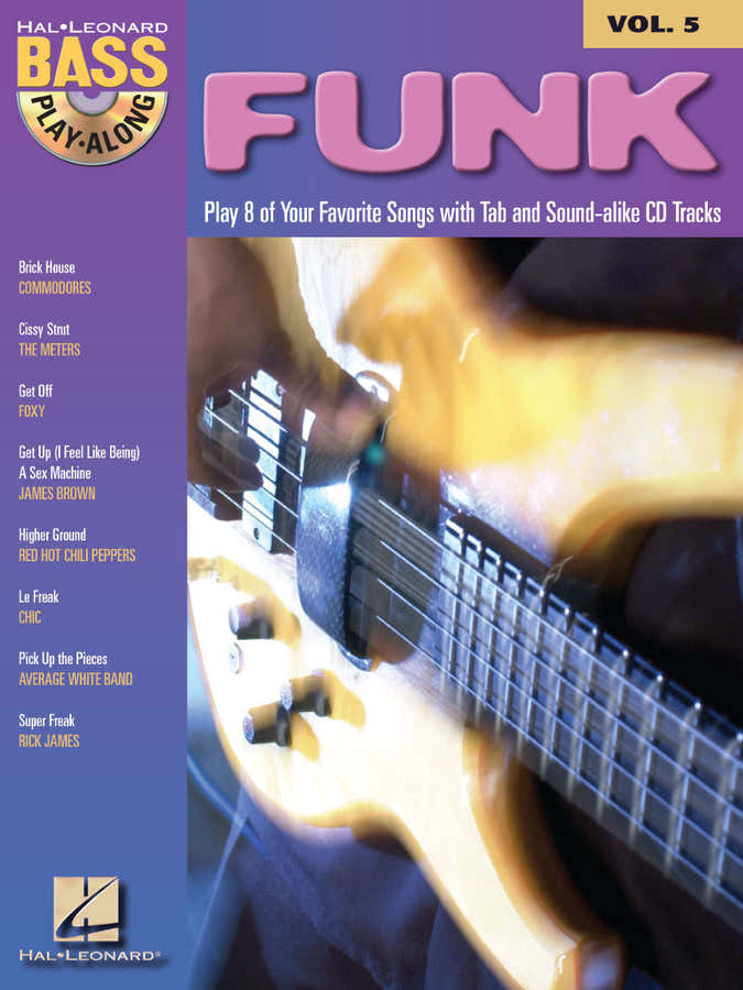 Bass Play Along Vol.5 - Funk + Audio En Ligne - Bass Tab