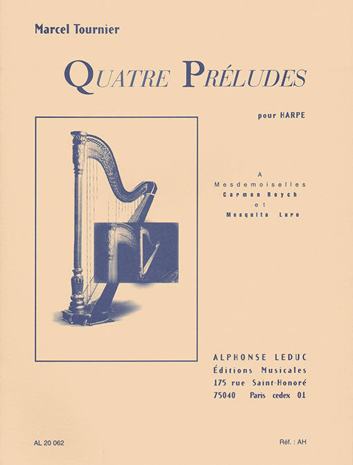 Leduc 4 préludes pour harpe
