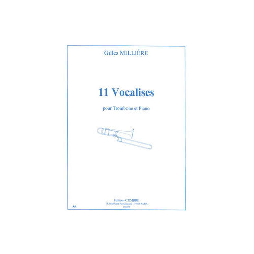 Combre Milliere - 11 Vocalises - Trombone et Piano
